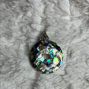 Iridescent Abalone Shell Pendant